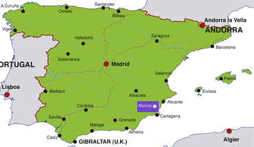 Murcia I Spanien Karta | Göteborg Karta